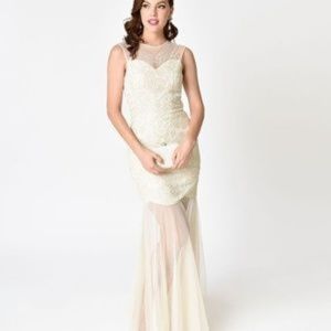 NWOT Beaded Mermaid Flapper Dress